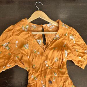 (Orange Floral) Oakley Dress